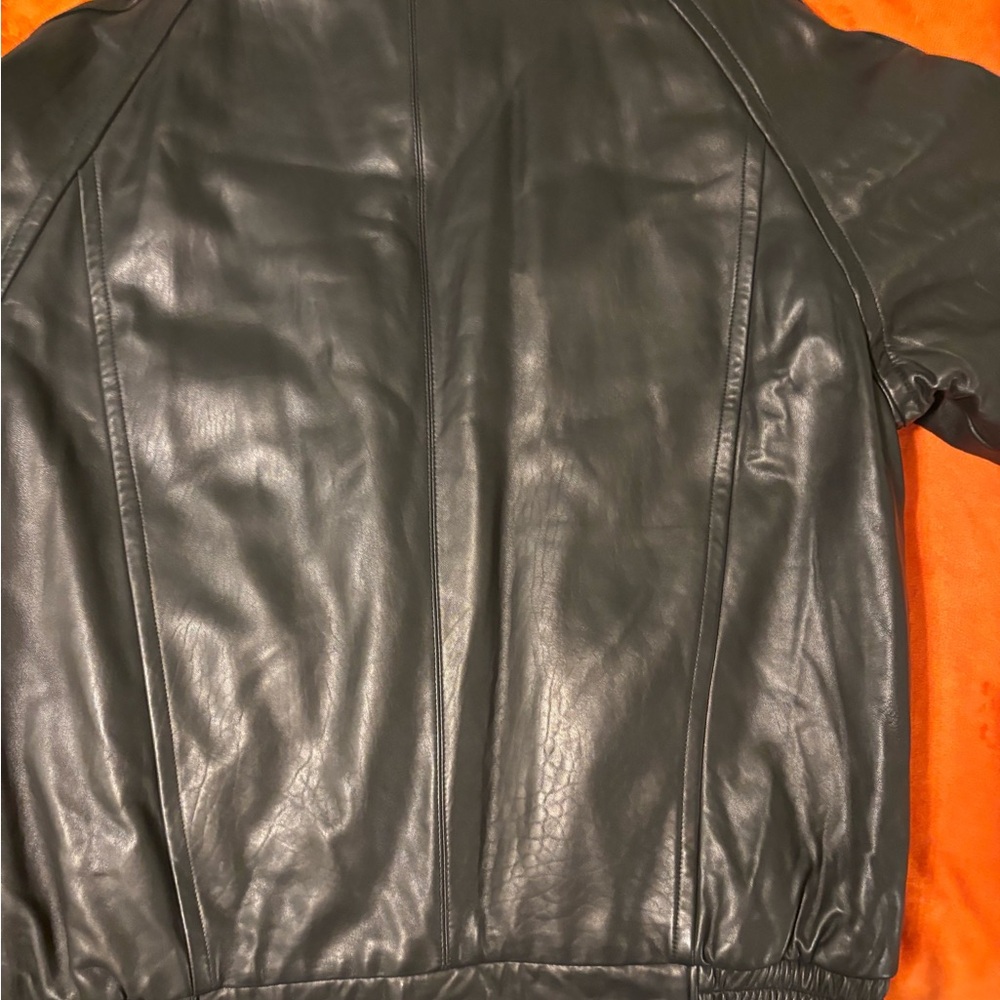 Roundtree & Yorke Men's New Lamb Skin Leather Jacket 3XLT - Picture 3 of 11